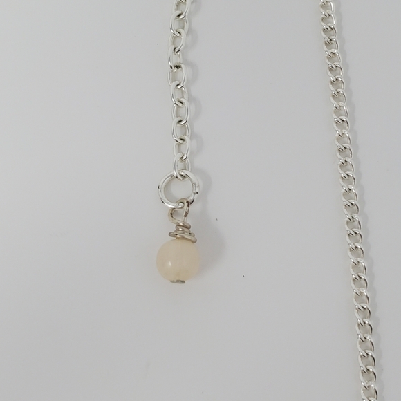 Rose Quartz Bead Bar Necklace - Picture 5 of 10